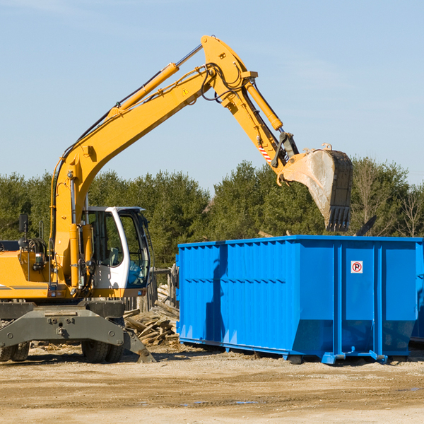 are there any restrictions on where a residential dumpster can be placed in Brandonville West Virginia